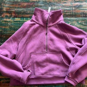 Lulu funnel neck scuba half zip